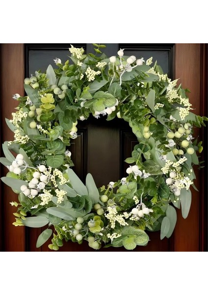 Ön Kapı Penceresi Için Okaliptüs Çelenkleri Duvar Mevsimlik Bahar Greenleaves Çelenk Asılı Süslemeler Eve Taşınma Hediyeleri (Yurt Dışından) indirimleri