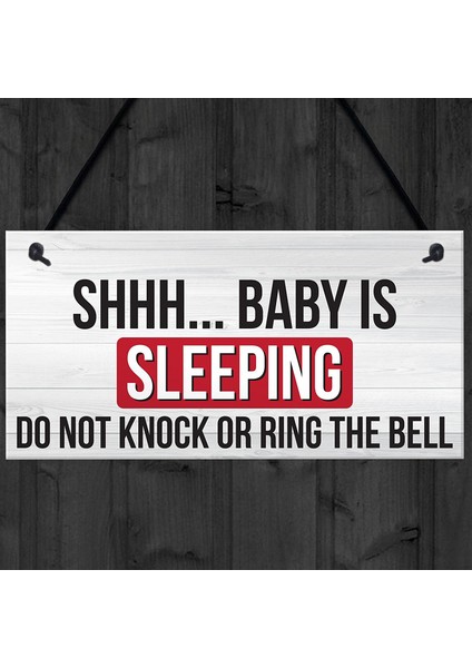 Shh .. Bebek Uyuyor, Kreş, Asma Plak Bebek Kapı Karyolası Işareti Rahatsız Etmeyin (Yurt Dışından) fırsatları