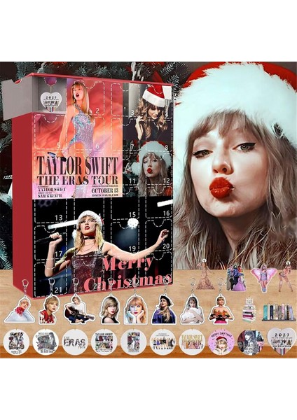 24 Adet Noel Geri Sayım Dekorasyon Hediyesi Noel Akrilik Dekorasyon ve Anahtarlık Sürpriz Noel D (Yurt Dışından) indirimleri