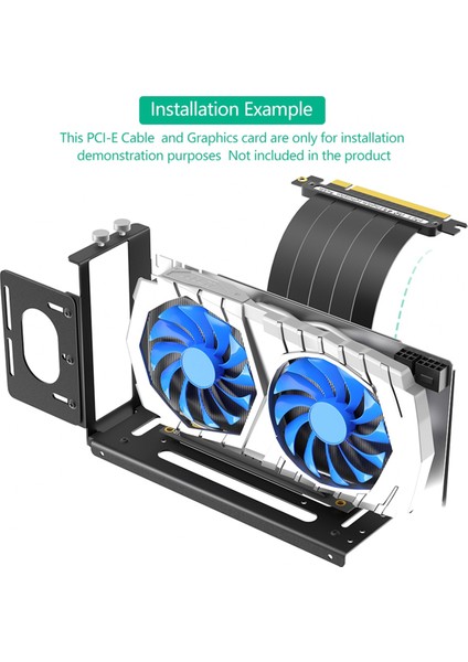 Dikey Gpu Montaj Braketi, 2 Yuva Grafik Kartı Direksiyon Tutucu Donanım, Egpu Dock, Harici Gpu Yerleştirme Istasyonu, B (Yurt Dışından) fırsatları