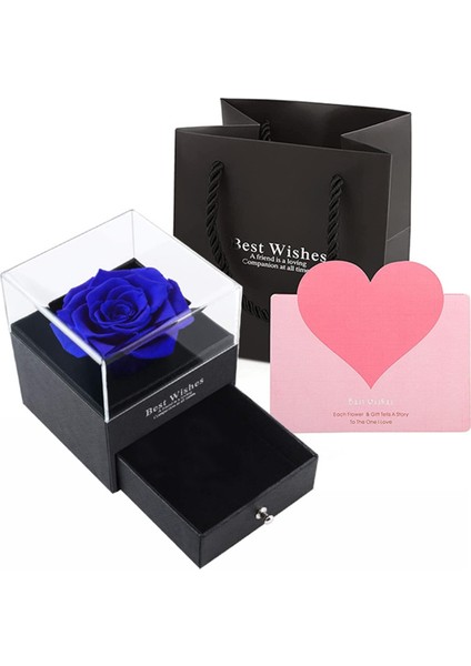 Korunmuş Kırmızı Güller ile Seni Seviyorum 100 Dillerde Kadın Karısı Için Doğum Günü Hediyeleri, Mavisi Için Gül Çiçek Hediyeleri (Yurt Dışından)