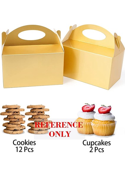 50 Pcs Partisi Kutuları Beyaz, Şeker Kutuları Parti Tutlu Kağıt Kurabiye Hediye Çantaları Gable Kutuları Kırmızı (Yurt Dışından) fırsatları