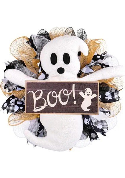 Cadılar Bayramı Çelenkleri Ön Kapı Boo Hayalet Tabela Cadılar Bayramı Kapısı Askı Cadılar Bayramı Dekorasyonları Boo Cadılar Bayramı Çelenk (Yurt Dışından) fiyatları
