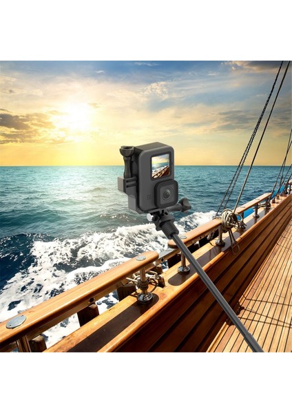 Eylem Kamera Gopro Kahraman Için Dikey Kol Braketi 12 11 10 9 8 7 Eylem 4 3 Selfie Çubuk Montaj Adaptörü (Yurt Dışından) indirimleri