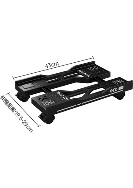 Ayarlanabilir Bilgisayar Ana Bilgisayarı Mobil Pc Tutucu Arabası Bilgisayar Kulesi Standı Siyah (Yurt Dışından) fırsatları