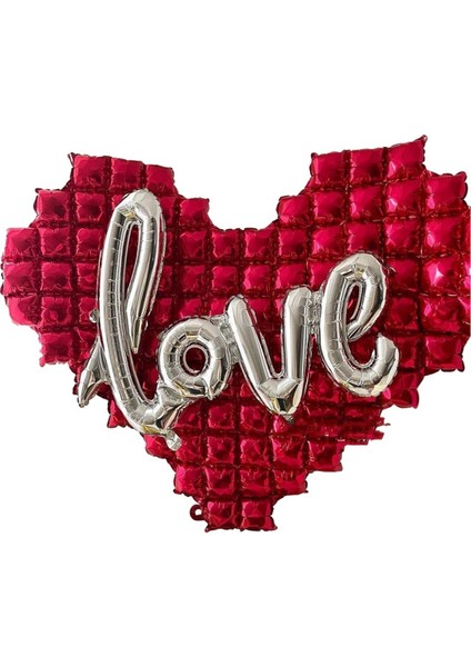 Kalp Şeklindeki Arka Plan Duvar Folon Balon Aşk Mektup Balonları Düğün Için Mutlu Sevgililer Gün (Yurt Dışından)