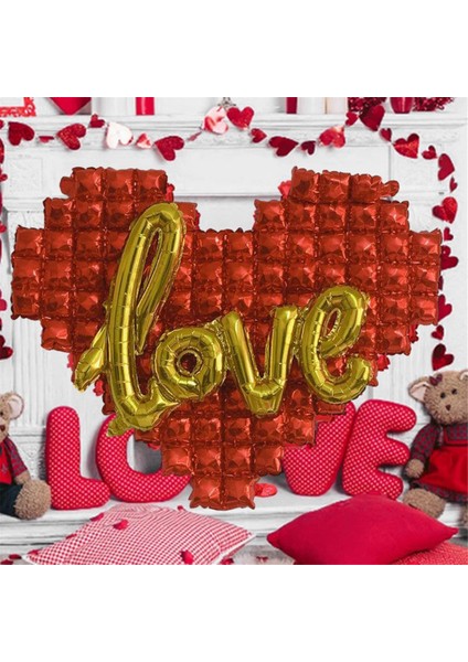 Kalp Şeklindeki Arka Plan Duvar Folon Balon Aşk Mektup Balonları Düğün Için Mutlu Sevgililer Gün (Yurt Dışından) modelleri