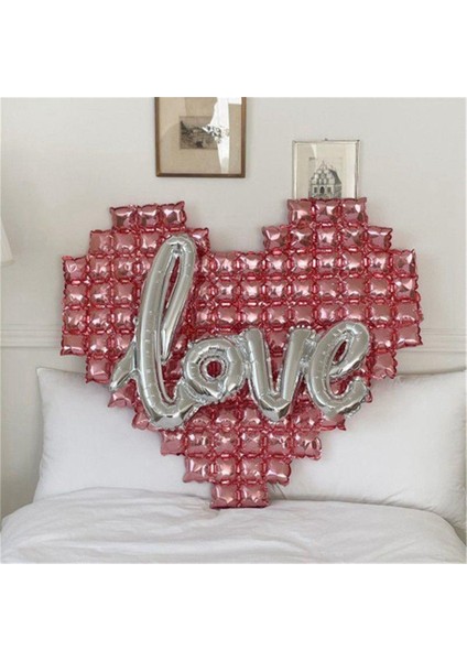 Kalp Şeklindeki Arka Plan Duvar Folon Balon Aşk Mektup Balonları Düğün Için Mutlu Sevgililer Gün (Yurt Dışından) indirimleri