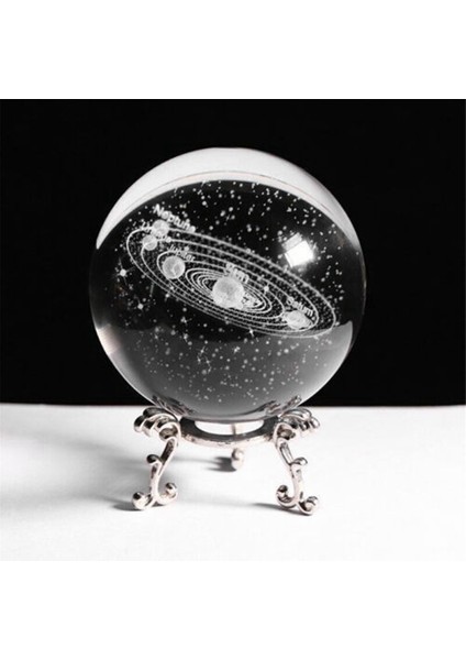 3D Lazer Oyulmuş Yıldızlı Kristal Dekoratif Top Heykelcik 60MM Cam Küre Kağıt Ağırlığı Stand Art Decor Crafts B B (Yurt Dışından) modelleri