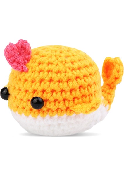 Dıy Balina Tığ Işi Kiti Iplik Iğneleri Peluş Bebek Kolay (Sarı) (Yurt Dışından) fiyatları