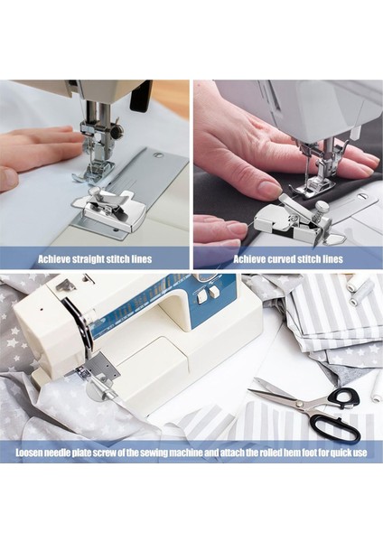 Dikiş Makineleri Için Manyetik Dikiş Kılavuzu, 8/10 mm Dikiş Hemming Ayağı ve Dikiş Makinesi Aksesuarları Için Ölçüm Bandı (Yurt Dışından) fiyatları