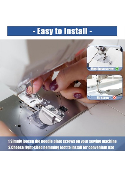 Dikiş Makineleri Için Manyetik Dikiş Kılavuzu, 8/10 mm Dikiş Hemming Ayağı ve Dikiş Makinesi Aksesuarları Için Ölçüm Bandı (Yurt Dışından) indirimleri