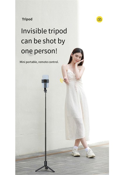 Sıkış Anti-Shake Cep Telefonu Gimbal Sabitleyici Bluetooth Selfie Stick Alüminyum Alaşım El Taşıyıcı Katlanabilir Monopod (Yurt Dışından) modelleri