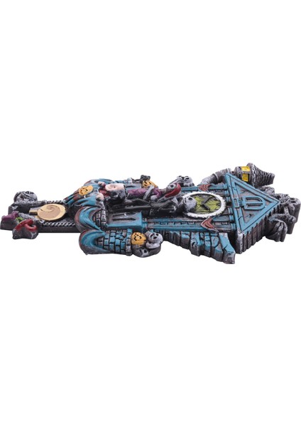 Guguklu Duvar Saati Cadılar Bayramı Duvar Saati Noel Duvar Saati Cadılar Bayramı Süsleri Reçine El Sanatları Heykeli (Yurt Dışından) indirimleri