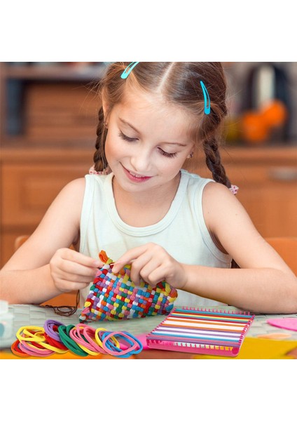 Tezgah Potholder Döngüleri Dokuma Döngü Döngüleri Dokuma Zanaat Döngüleri Çoklu Renkli, 7 Inç Dokuma Tezgahı (288 Adet) (Yurt Dışından) modelleri