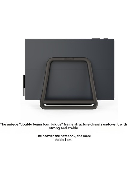 Ayarlanabilir Dikey Dizüstü Bilgisayar Standı - Defter ve Tablet Tutucu Dikey Depolama Rafı Siyah (Yurt Dışından) fiyatları