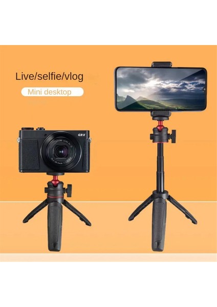 Mini Masaüstü Tripod El Fotoğrafçılığı Braketi Esnek Bilyalı Kafalı 1/4 Inç Vida Montaj Gopro Cep 3 Siyah (Yurt Dışından) modelleri