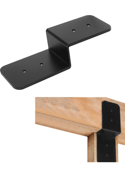 Z Şeklindeki Metal Kolon Işını Konnektörü Ağır Işın Braketi Sabitleyici Güverte Kiriş Braketi Ahşap Çarşı Için Kullanılır (Yurt Dışından) modelleri