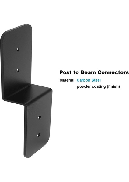 Z Şeklindeki Metal Kolon Işını Konnektörü Ağır Işın Braketi Sabitleyici Güverte Kiriş Braketi Ahşap Çarşı Için Kullanılır (Yurt Dışından) fırsatları