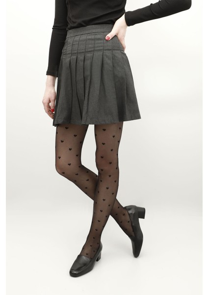 Gön Hakiki Deri Küt Burun Kısa Kalın Topuklu Kadın Ayakkabı 13312 fiyatları