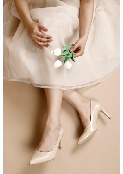 Kadın Nude Sivri Burun İnce Ökçe Topuklu Stiletto fiyatları