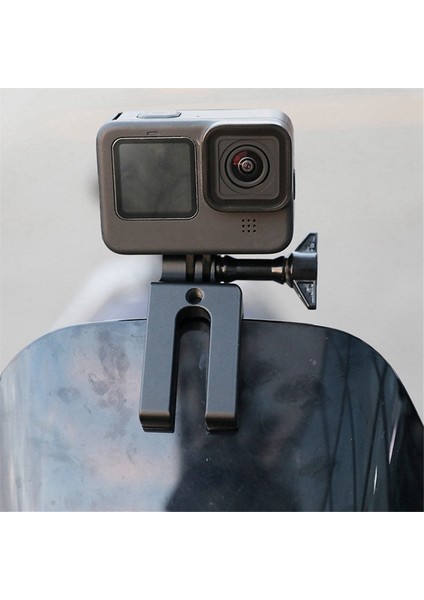 Gopro Kahraman Için Motosiklet Ön Cam Dağı 12 ve Üstü Alüminyum Aksiyon Aksesuarları (Yurt Dışından) fırsatları