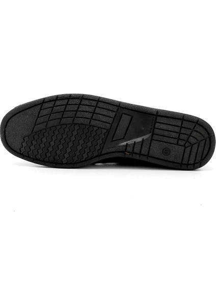 Erkek Siyah Bağcıklı Kauçuk Taban Hakiki Deri Ayakkabı fırsatları