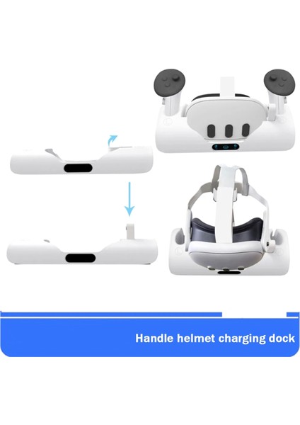 Meta Quest 3 Kask Renkli Işık Sapı Depolama Camları Tutucu Ekran Işığı Için Şarj Standı Taban (Yurt Dışından) modelleri
