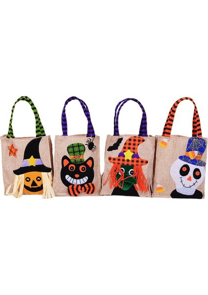 Cadılar Bayramı Hediyeleri, Dokunmayan Tote Çantaları, Şeker Çantaları, Hayalet Kabak Çantaları, Dekorasyonlar, Sahne, Hediye Çantaları (Yurt Dışından)