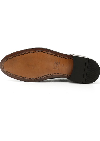Erkek Kahve Bağcıklı Kösele Taban Hakiki Deri Klasik Ayakkabı indirimleri