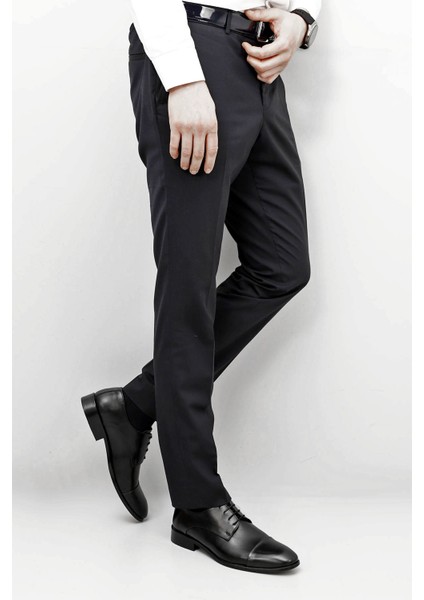 Erkek Siyah Bağcıklı Kösele Taban Hakiki Deri Klasik Ayakkabı fiyatları