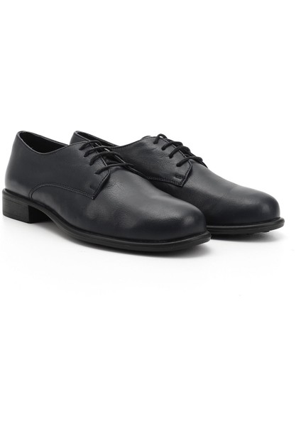 Gön Hakiki Deri Yuvarlak Bağcıklı Kadın Ayakkabı 24177 modelleri