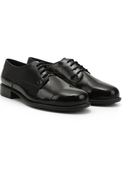 Gön Hakiki Deri Yuvarlak Bağcıklı Kadın Ayakkabı 24177 modelleri