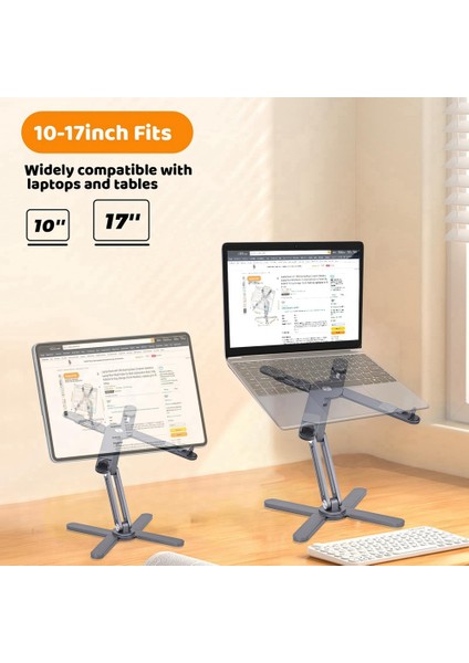 360 Dönen Dizüstü Bilgisayar Stand Taşınabilir Yükseltici Tutucu Ergonomik Bilgisayar Yükseltici 16INCH Grey&#39;e Kadar Dizüstü Bilgisayarlar Için (Yurt Dışından) indirimleri