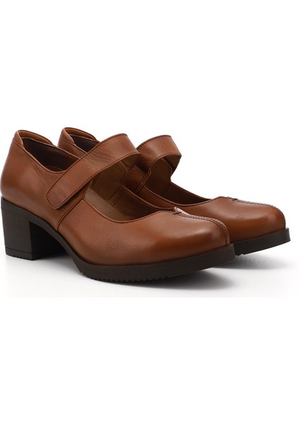 Kadın Taba Antik Kalın Topuklu Mary Jane Hakiki Deri Ayakkabı fiyatları