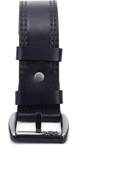 Erkek Antik Lacivert Hakiki Deri 4,5 Cm Dikişli Kot Kemeri fiyatları