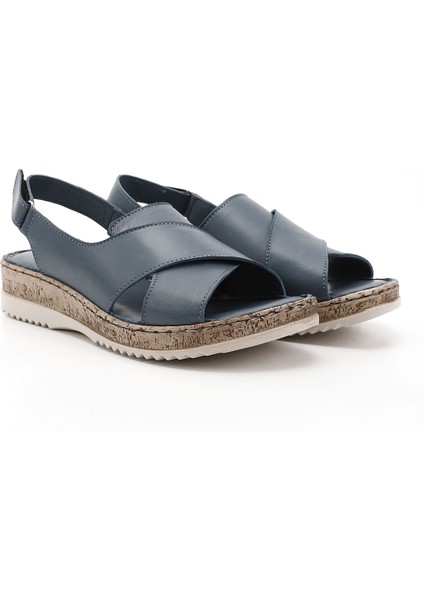 Gön Hakiki Deri Dolgu Taban Sandalet 45836 fiyatları