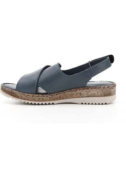 Gön Hakiki Deri Dolgu Taban Sandalet 45836 modelleri