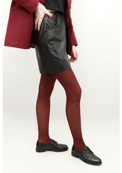 Gön Hakiki Deri Yuvarlak Bağcıklı Kadın Ayakkabı 24177 fiyatları