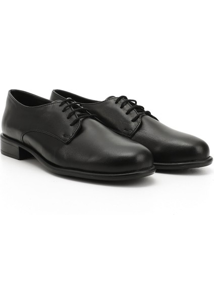 Gön Hakiki Deri Yuvarlak Bağcıklı Kadın Ayakkabı 24177 modelleri