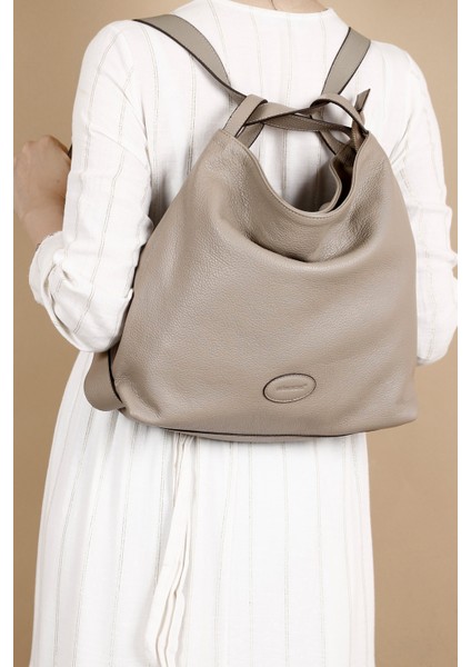 Kadın Vizon Flotter Hakiki Deri Omuz Ve Sırt Çantası modelleri