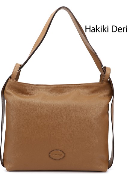 Kadın Taba Hakiki Deri Omuz Ve Sırt Çantası