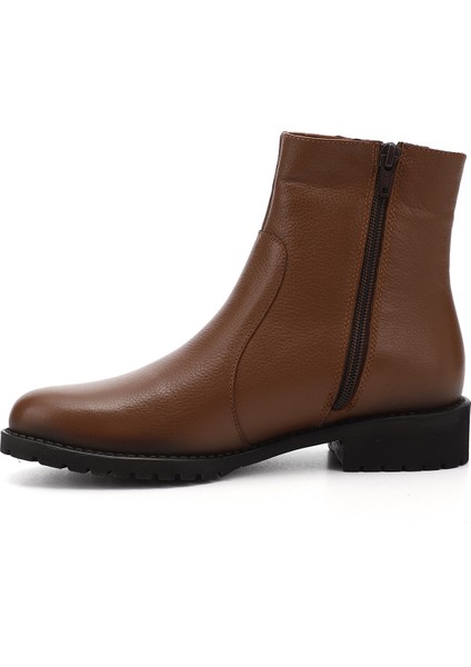 Kadın Fermuarlı Kauçuk Taban Hakiki Deri Bot fırsatları