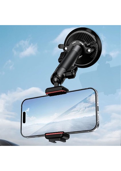 Goprok Iı Actıon Kamera Akıllı Telefon Emme Kupası Montaj 1/4 Inç Vida 360 ° Gopro INSTA360 Telefon Araba Tutucu (Yurt Dışından) indirimleri