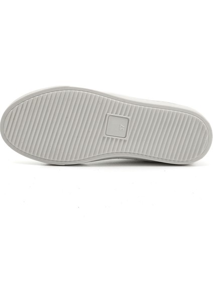 Kadın Beyaz Bağcıklı Termo Taban Hakiki Deri Sneaker indirimleri