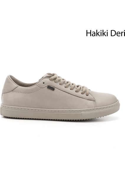 Gön Hakiki Deri Yuvarlak Burun Bağcıklı Kadın Sneaker 24237