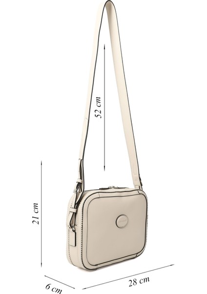Kadın Bej Hakiki Deri Uzun Askılı Omuz Çantası modelleri