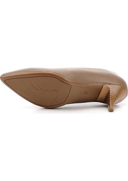 Gön Hakiki Deri Sivri Burun İnce Orta Topuklu Stiletto Kadın Ayakkabı 24236 indirimleri