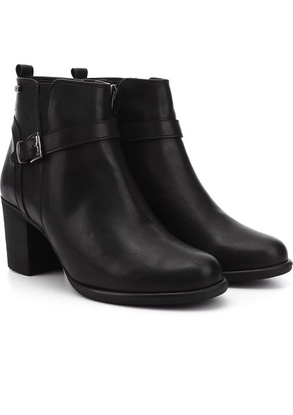 Kadın Siyah Fermuarlı Kalın Topuklu Bot modelleri