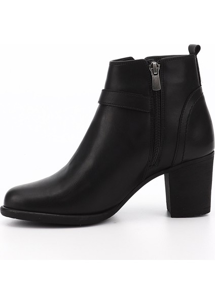 Kadın Siyah Fermuarlı Kalın Topuklu Bot fırsatları